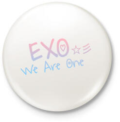 printfashion Exo: We are one! - Kitűző, hűtőmágnes - Fehér (3089183)