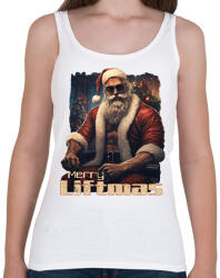 printfashion Merry Liftmas - Női atléta - Fehér (14726007)