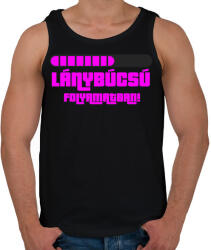 printfashion Lánybúcsú folyamatban - Férfi atléta - Fekete (5306987)