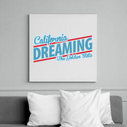 printfashion California Dreaming - The Golden State - Vászonkép - Fehér (6626973)