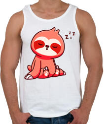 printfashion Lajhár - Férfi atléta - Fehér (13898242)