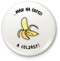 printfashion BANANA2 - Kitűző, hűtőmágnes - Fehér (9978589)