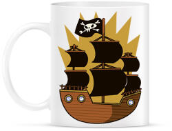 printfashion Kalóz hajó - Bögre - Fehér (11910562)