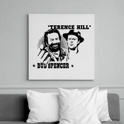 printfashion Bud Spencer Terence Hill - Vászonkép - Fehér (6632443)