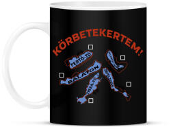 printfashion Körbetekertem! - Bögre - Fekete (16602988)
