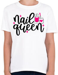 printfashion Nail Queen - Gyerek póló - Fehér (10975261)