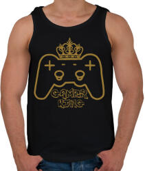 printfashion Gamer king - Férfi atléta - Fekete (5324472)