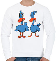 printfashion Kacsák - Férfi pulóver - Fehér (6388542)