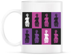 printfashion Szobrok - Színes - Bögre - Fehér (6729583)