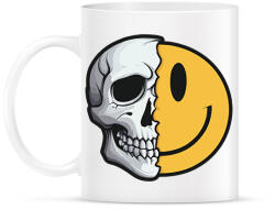 printfashion Koponya smiley - Bögre - Fehér (15976277)