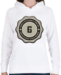 printfashion 6 - Női kapucnis pulóver - Fehér (7307066)