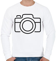 printfashion fényképezőgép - Férfi pulóver - Fehér (7287511)