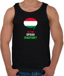 printfashion DO YOU SPEAK - Férfi atléta - Fekete (10271778)