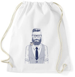 printfashion Retro Hipster - Sportzsák, Tornazsák - Fehér (1253238)