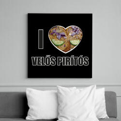 printfashion I love Velős pirítós - Vászonkép - Fekete (11272309)