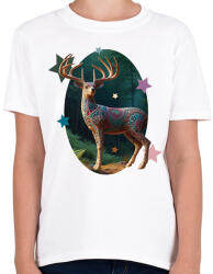 printfashion Szarvas - Gyerek póló - Fehér (14796161)