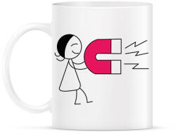 printfashion Mágneses vonzás - Női - Bögre - Fehér (6994485)