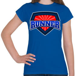 printfashion SUPER RUNNER - Női póló - Királykék (11465040)