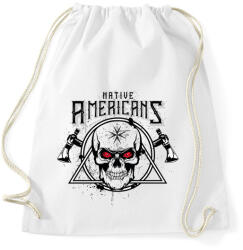printfashion Amerika őslakosok - Native Americans - Sportzsák, Tornazsák - Fehér (5646177)