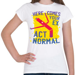 printfashion Amikor az exemet meglátom - Női póló - Fehér (6246776)