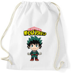printfashion MHA Izuku Midoriya - Sportzsák, Tornazsák - Fehér (1834411)