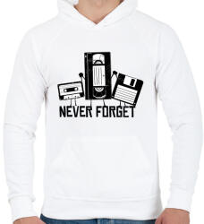 printfashion Retro cuccok - Férfi kapucnis pulóver - Fehér (13095931)