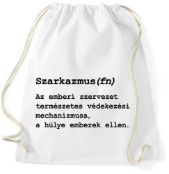 printfashion Szarkazmus(fn) - Sportzsák, Tornazsák - Fehér (7044164)