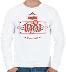 printfashion since-1981-red-black - Férfi pulóver - Fehér (530304)