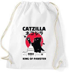 printfashion Catzilla - Sportzsák, Tornazsák - Fehér (5109299)