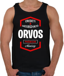 printfashion Orvos prémium minőség - Férfi atléta - Fekete (1431816)