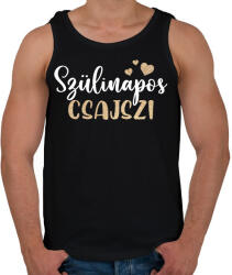 printfashion szülinapos csajszi - Férfi atléta - Fekete (6042149)