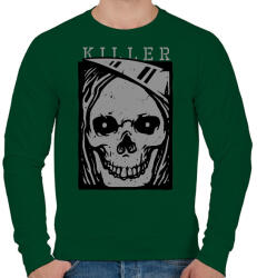 printfashion Gyilkos - Férfi pulóver - Sötétzöld (360463)