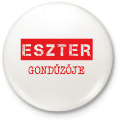 printfashion Gondűző - névvel (bögre) - Kitűző, hűtőmágnes - Fehér (7024102)