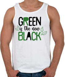 printfashion Green is the new Black - Férfi atléta - Fehér (7323656)