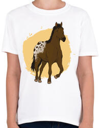 printfashion Ló - Gyerek póló - Fehér (6103930)