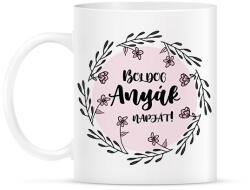 printfashion Boldog Anyák napját - Virágos - Bögre - Fehér (6671762)