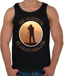 printfashion szenvedélyem a fényképezés - Férfi atléta - Fekete (1849659)