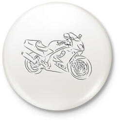 printfashion honda vfr2 - Kitűző, hűtőmágnes - Fehér (3090232)