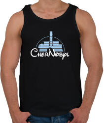 printfashion Chernobyl - Férfi atléta - Fekete (1659047)