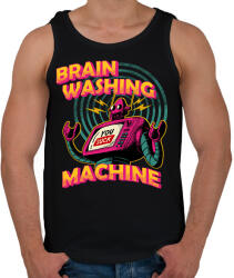 printfashion brain washing machine - Férfi atléta - Fekete (11558442)