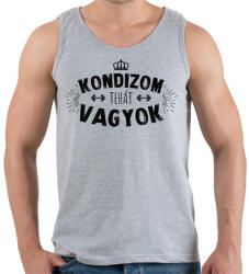 printfashion Kondizom, tehát vagyok - Férfi atléta - Sport szürke (8951361)