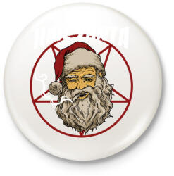 printfashion Üdvözöl a télapó - Kitűző, hűtőmágnes - Fehér (3076207)