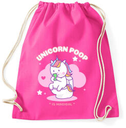 printfashion UNICORN POOP - Sportzsák, Tornazsák - Fukszia (11597751)