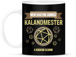 printfashion Nem vagyok gonosz kalandmester - Bögre - Fekete (2679557)