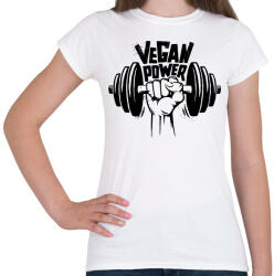 printfashion Vegan Power - Női póló - Fehér (6599874)