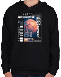 printfashion Cancer - Streetwear sryle - Gyerek kapucnis pulóver - Fekete (15692285)