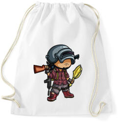 printfashion PUBG - Sportzsák, Tornazsák - Fehér (2129665)