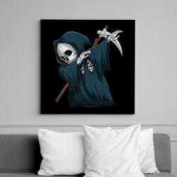 printfashion Kaszás dabbing - Vászonkép - Fekete (6660047)