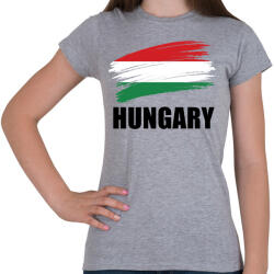 printfashion Hungary 2 - Női póló - Sport szürke (7351878)