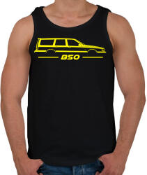 printfashion Volvo 850 Yellow - Férfi atléta - Fekete (16114685)